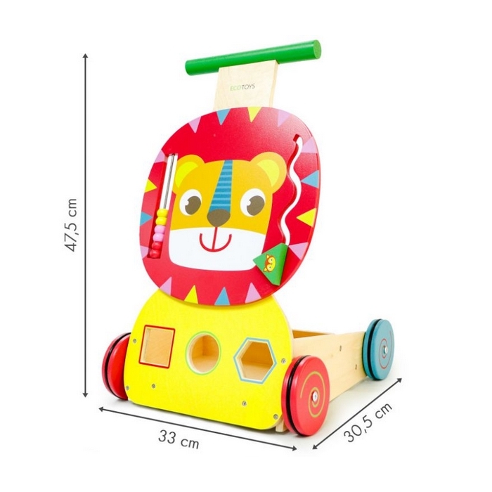 Antemergator multifunctional din lemn ECOTOYS MA088, Leu