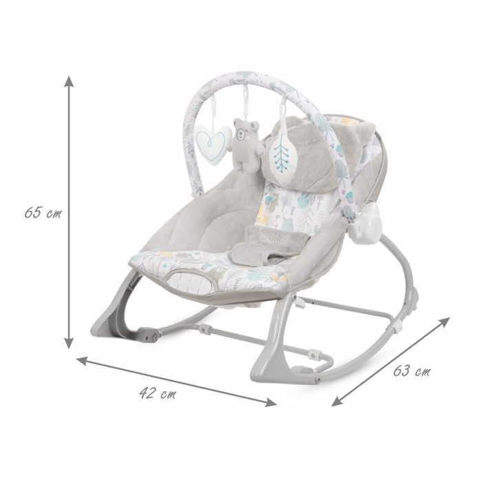 Balansoar multifunctional cu sunete si jucarii Kidwell Pino - Forest