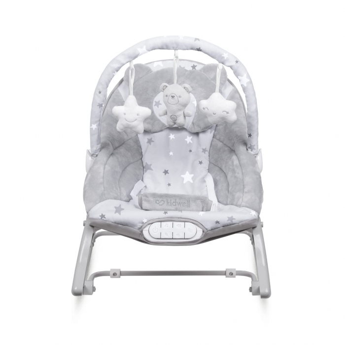 Balansoar multifunctional cu sunete si jucarii Kidwell Pino - Gri - Resigilat