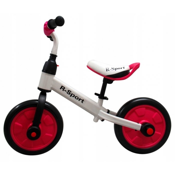 Bicicleta cu pedale si roti ajutatoare R-Sport P1- Roz - Resigilat