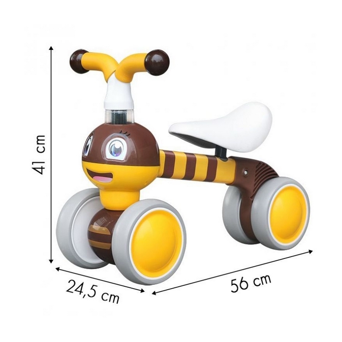 Bicicleta fara pedale Ecotoys Albinuta LC-V1308 - Galben