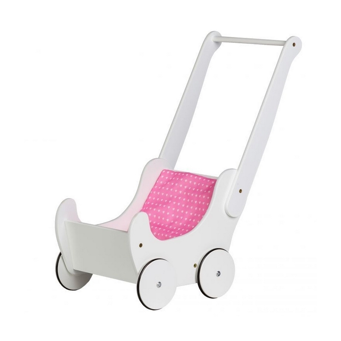 Carucior de papusi din lemn WDF012 Ecotoys