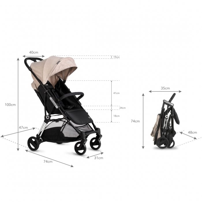 Carucior sport Kidwell Flash Beige