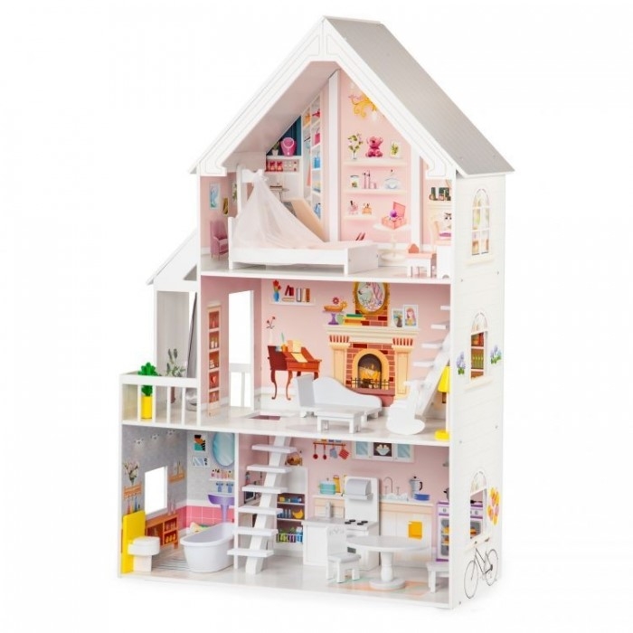 Casuta de papusi din lemn XXL Ecotoys 4127