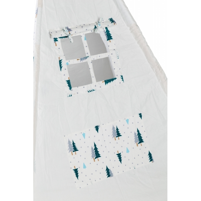 Cort de indieni TIPI-06 Ecotoys cu salteluta si perne - Blue Forest