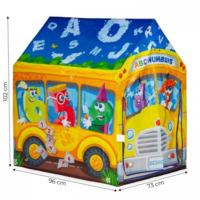 Cort de joaca pentru copii autobuzul vesel Ecotoys 7201AR