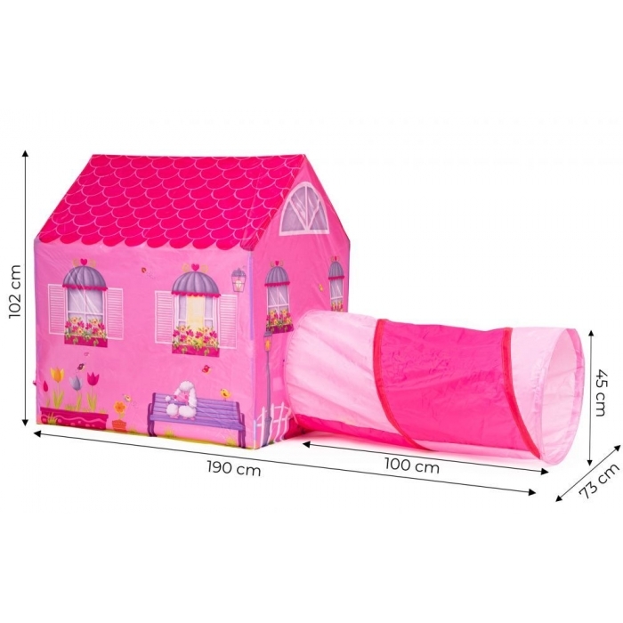 Cort de joaca pentru copii cu tunel Ecotoys 8326