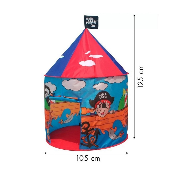 Cort de joaca pentru copii, model pirati cu ilustratii grafice