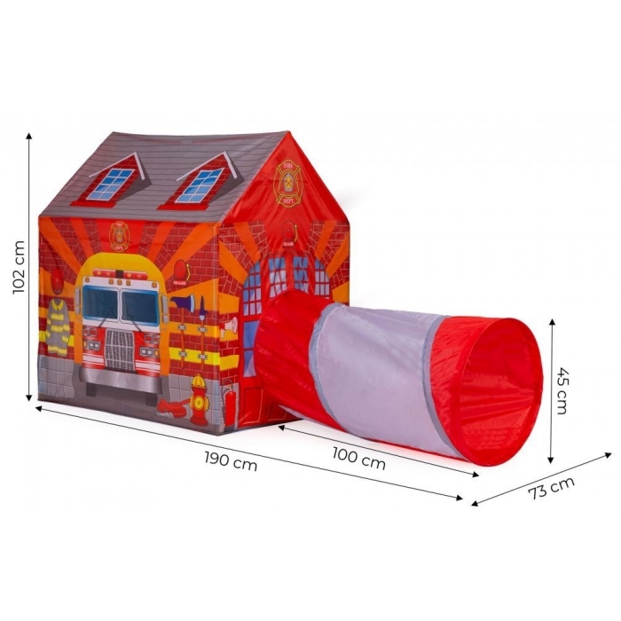 Cort statie de pompieri cu tunel Ecotoys 8322