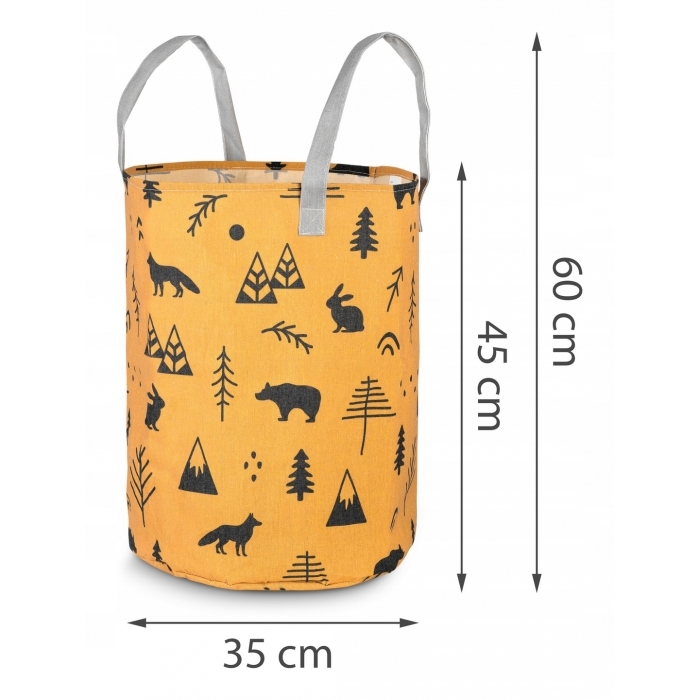 Cos mare pentru depozitarea jucariilor Ricokids - Galben