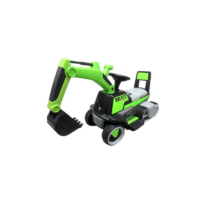 Excavator electric pe baterie cu muzica si lumini LED C3 R-Sport - Verde