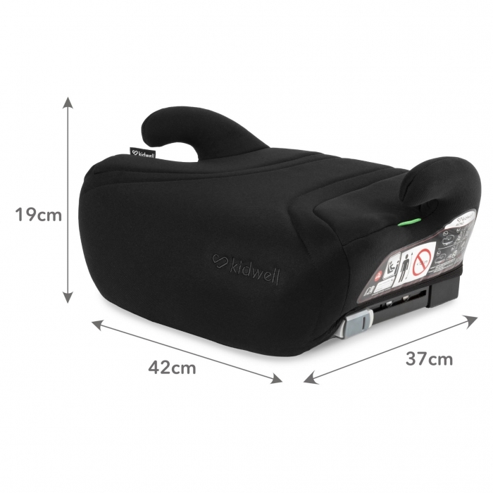 Inaltator auto cu Isofix 125-150 cm Kidwell Bono - Black