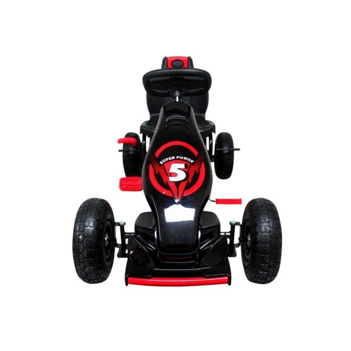 Kart cu pedale Gokart, 4-10 ani, roti gonflabile, G8 R-Sport - Rosu