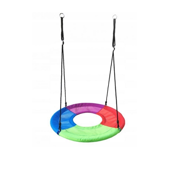 Leagan rotund tip cuib SW10 Ecotoys cu spatiu pentru picioare - Multicolor