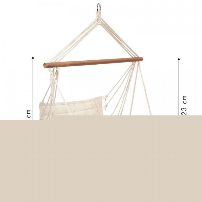 Leagan Suspendat Pentru Interior/exterior, Cu Spatar, 2 manere, Cuib De Barza, 120 kg, GW-924, Alb