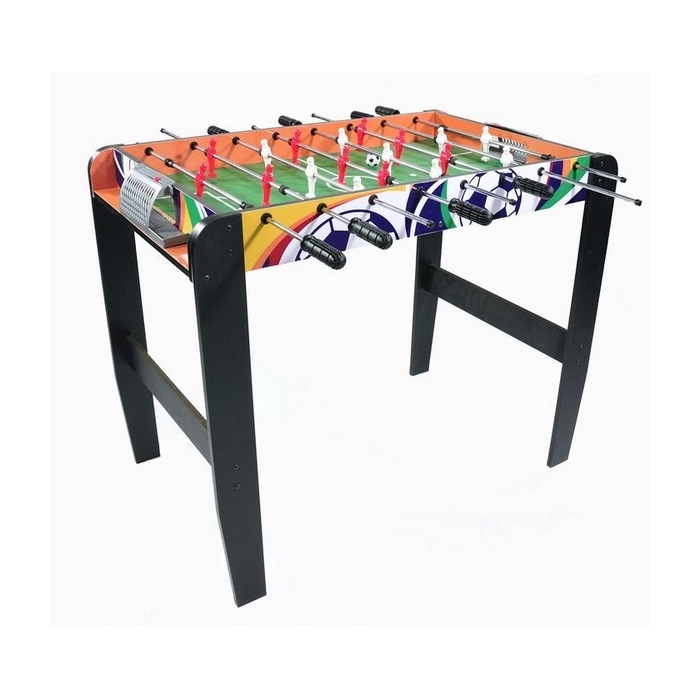 Masa de fotbal din lemn MAJ-039 50 x 93 x 72 cm Ecotoys - Natur cu Wenge
