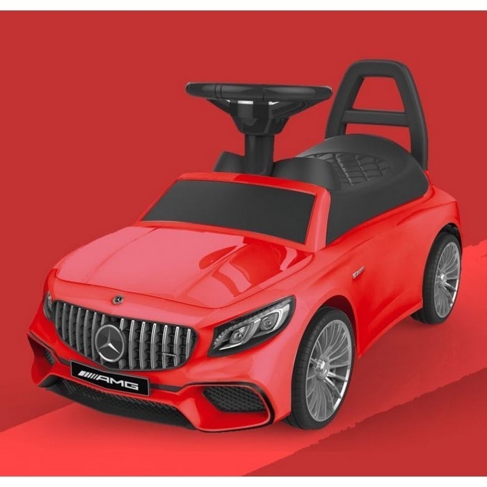 Masinuta de impins cu LED si sunete Mercedes S65 AMG - Rosu