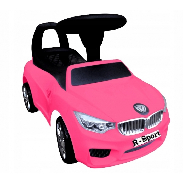 Masinuta de impins cu lumini si claxon J6 R-Sport - Roz