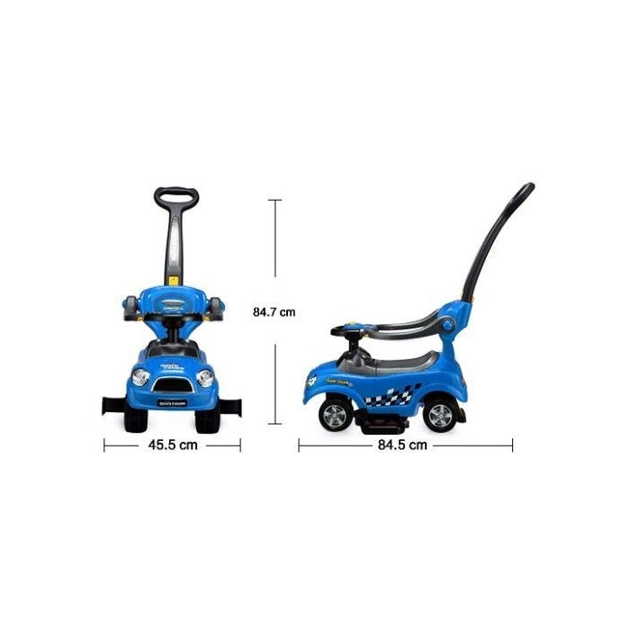 Masinuta de impins Ecotoys 321 Mini Cooper - Albastru