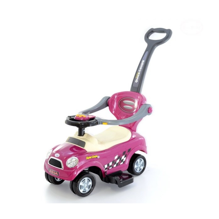Masinuta de impins EURObaby 321 Mini Cooper - Roz