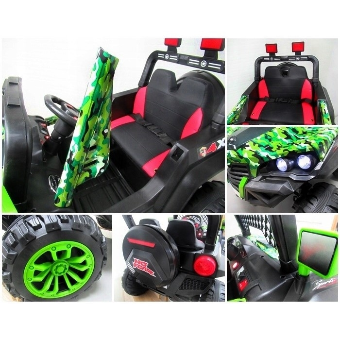 Masinuta electrica cu telecomanda 4 X 4 Buggy X7 R-Sport - Verde