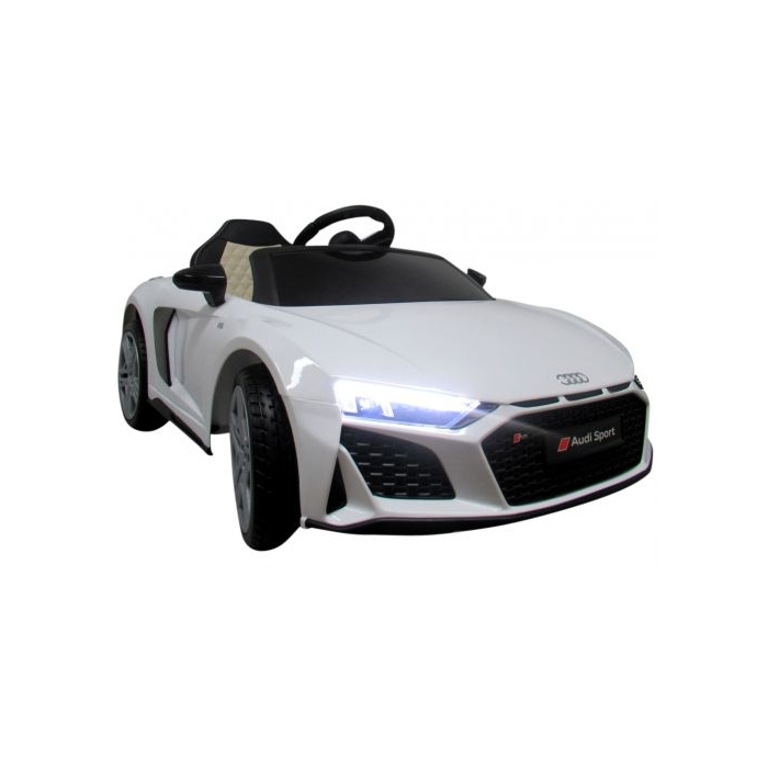Masinuta electrica cu telecomanda Audi R8 - 107 cm R-Sport - Alb