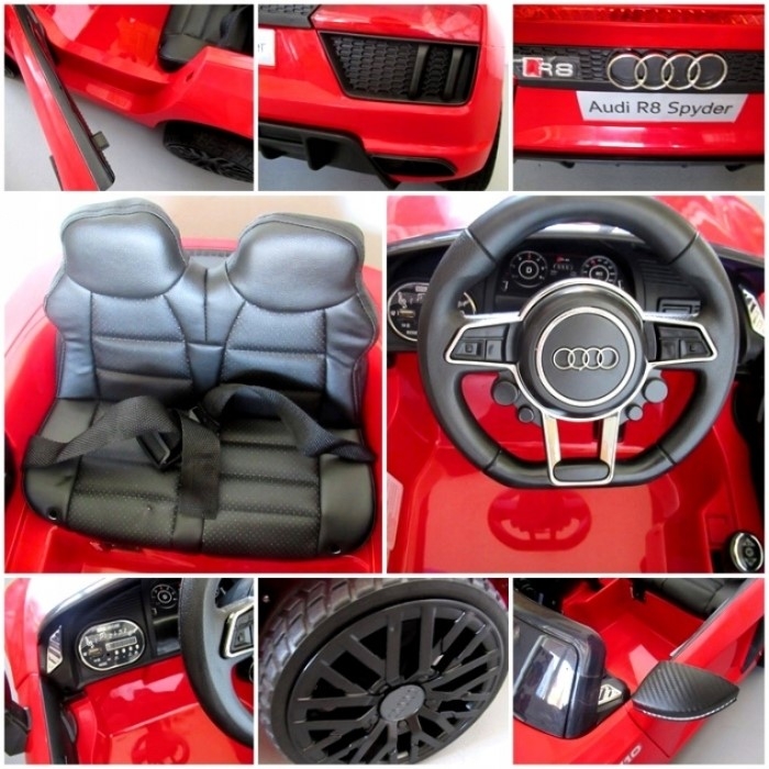 Masinuta electrica cu telecomanda Audi R8 R-Sport - Rosu
