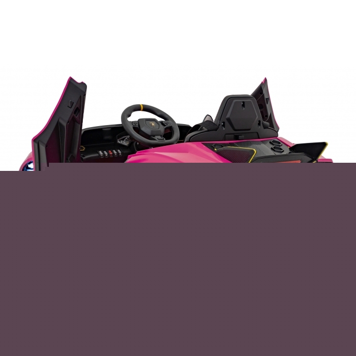 Masinuta electrica cu telecomanda LAMBORGHINI INVENCIBLE, roti EVA, scaun tapitat, 115x65x45 cm, putere 140W - Roz