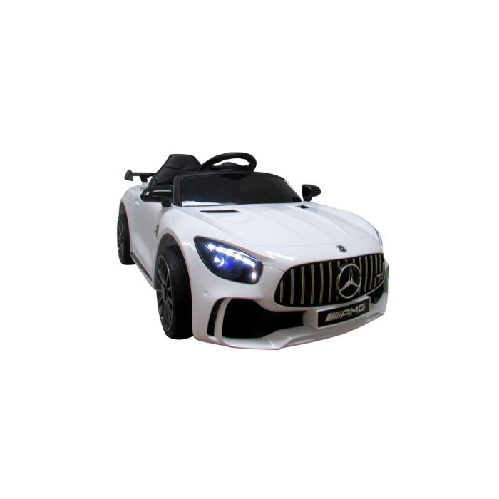 Masinuta electrica cu telecomanda Mercedes AMG GTR-S R-Sport - Alb