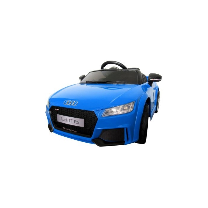 Masinuta electrica cu telecomanda, roti EVA, scaun piele Audi TT R-Sport - Albastru