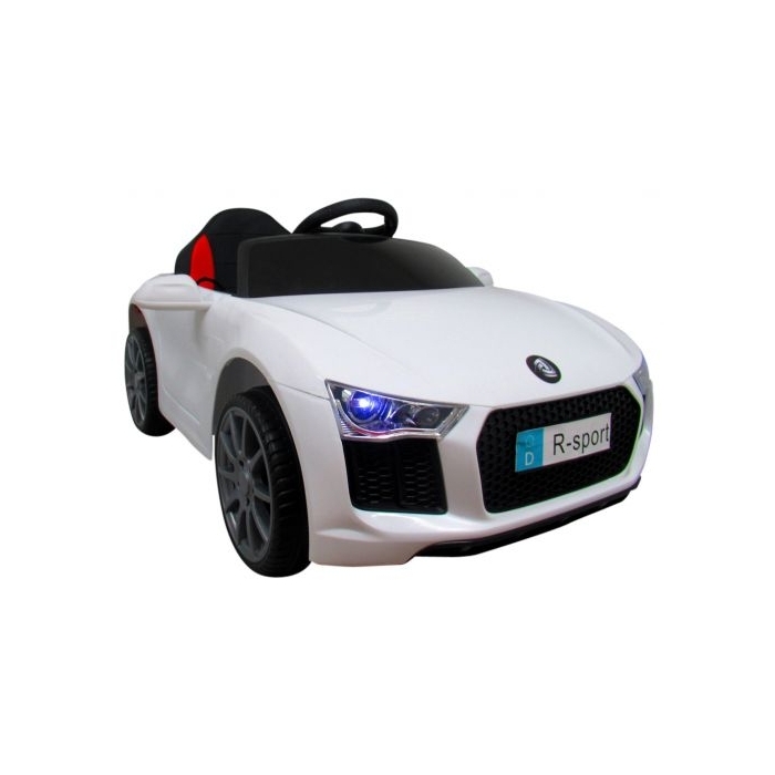 Masinuta electrica cu telecomanda, scaun din piele, Cabrio B4 628 R-Sport - Alb