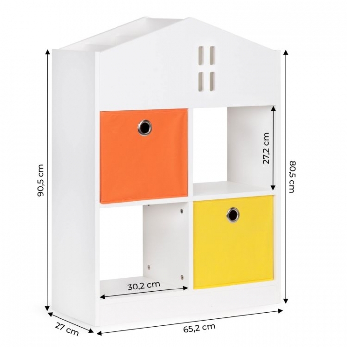 Organizator pentru jucariile copiilor in forma de casuta Ecotoys ZKB-03A