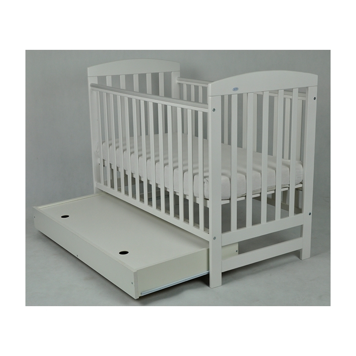Patut Drewex Olek cu sertar - Gri + Saltea Cocos 10 Cm