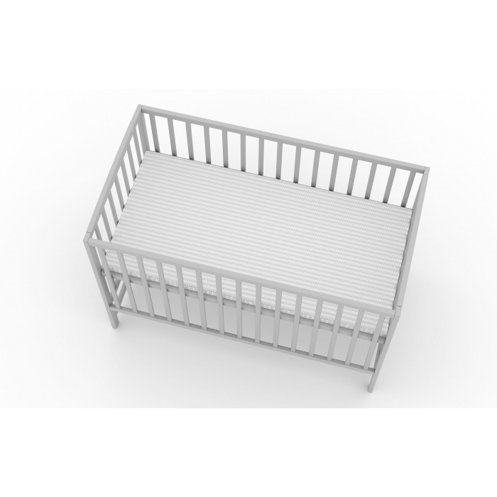 Patut fara sertar VESSANTI ARES Gri + Saltea Cocos 12 cm 
