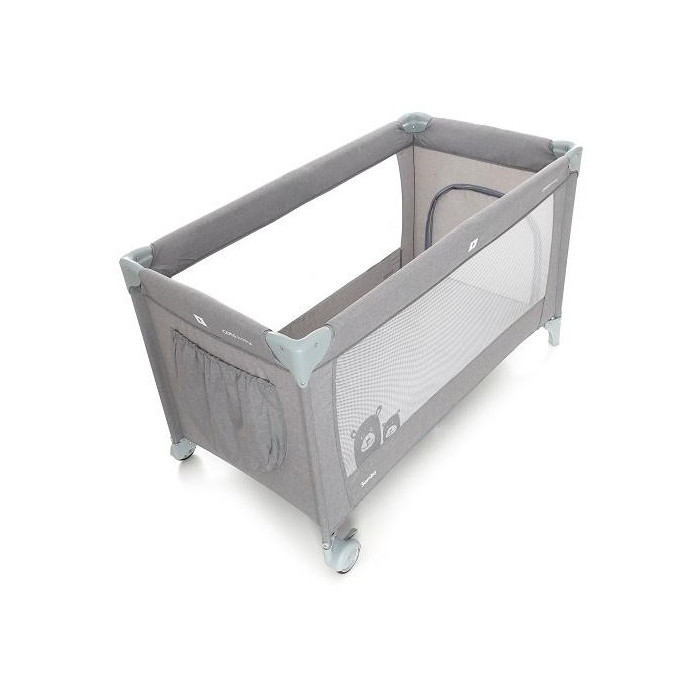 Patut pliabil cu un nivel Coto Baby Samba Grey