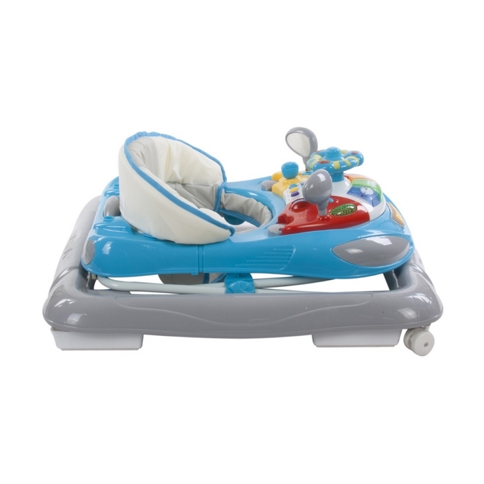 Premergator Sun Baby cu maner, sunete si lumini 006 - Blue Grey