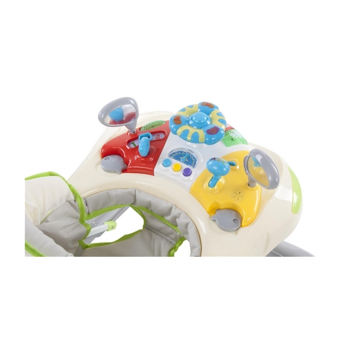 Premergator Sun Baby cu maner, sunete si lumini 006 - Green Grey
