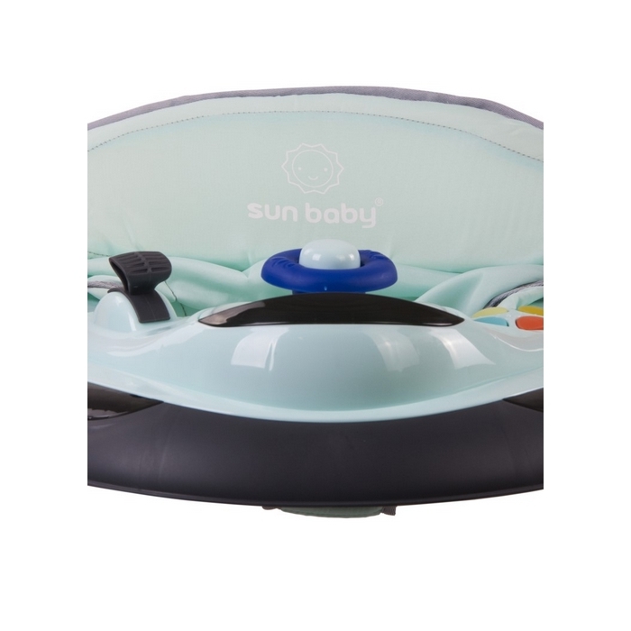 Premergator Sun Baby cu sunete si lumini 019 - Turquoise Grey