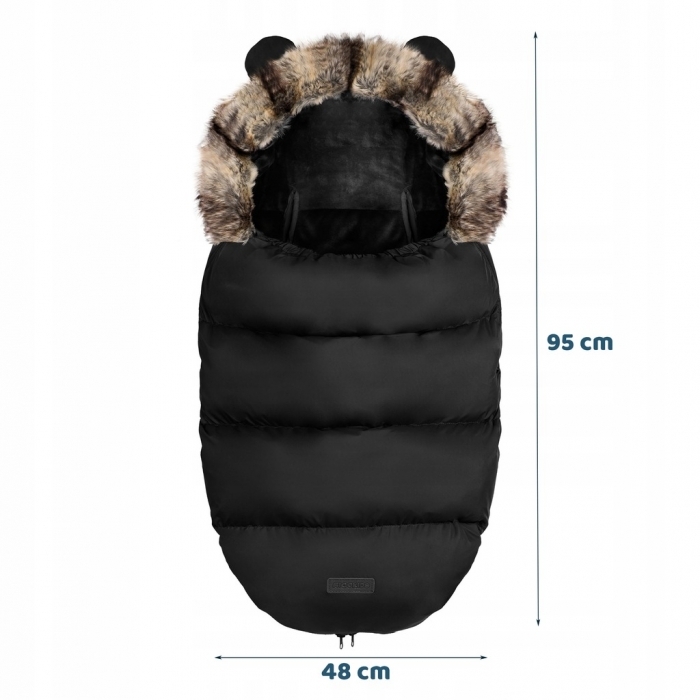 Sac de dormit Ricokids 95 x 48 cm Ricokids Elmi 720008 - Negru