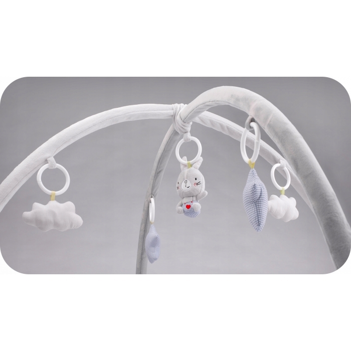 Salteluta de joaca pentru copii 90 x 45 cm Ricokids 7311 - Gri