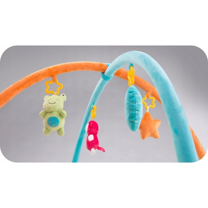 Salteluta de joaca pentru copii, in forma de floare, 85 x 50 cm Ricokids 7313 - Multicolora