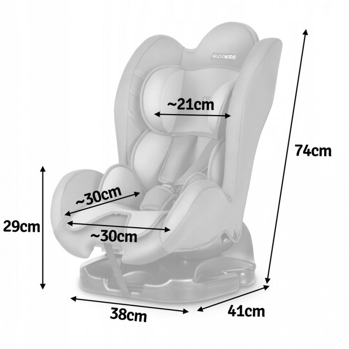 Scaun auto 0-25 Kg Ricokids Sorino - Gri