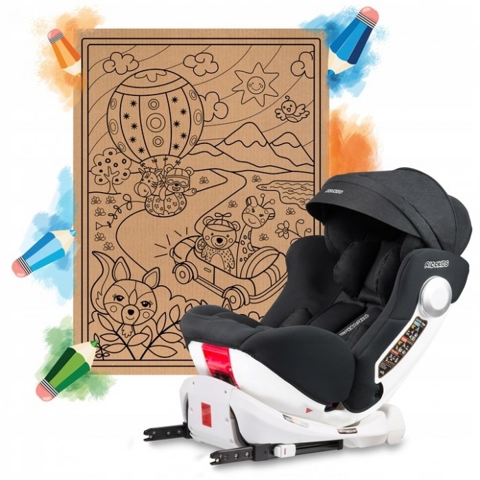 Scaun auto 0-36 Kg cu ISOFIX Ricokids Stigo - Negru