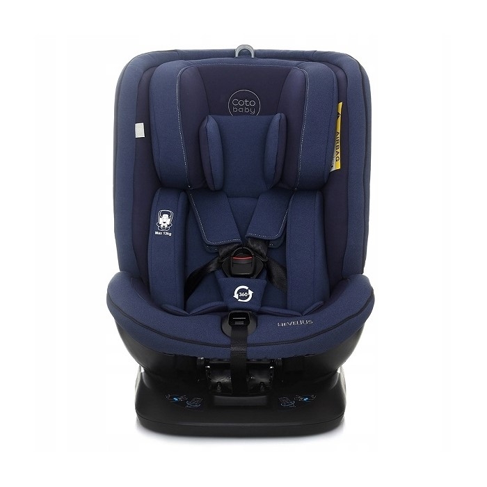 Scaun Auto Coto Baby Hevelius 360° Isofix 0-36 Kg Melange Blue