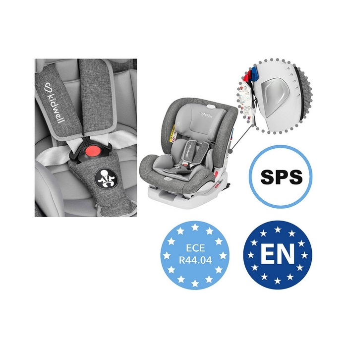 Scaun auto Kidwell Isofix Spot 0-36 Kg Grey