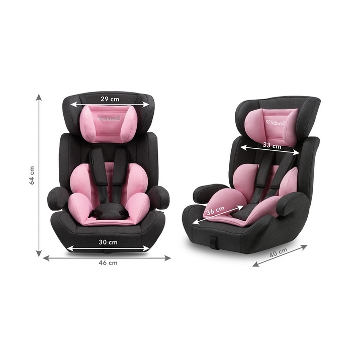 Scaun auto Kidwell Mavi Pink 9-36 Kg