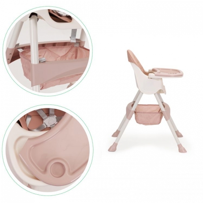 Scaun De Masa 2 in 1 Ecotoys HC-823 - Roz