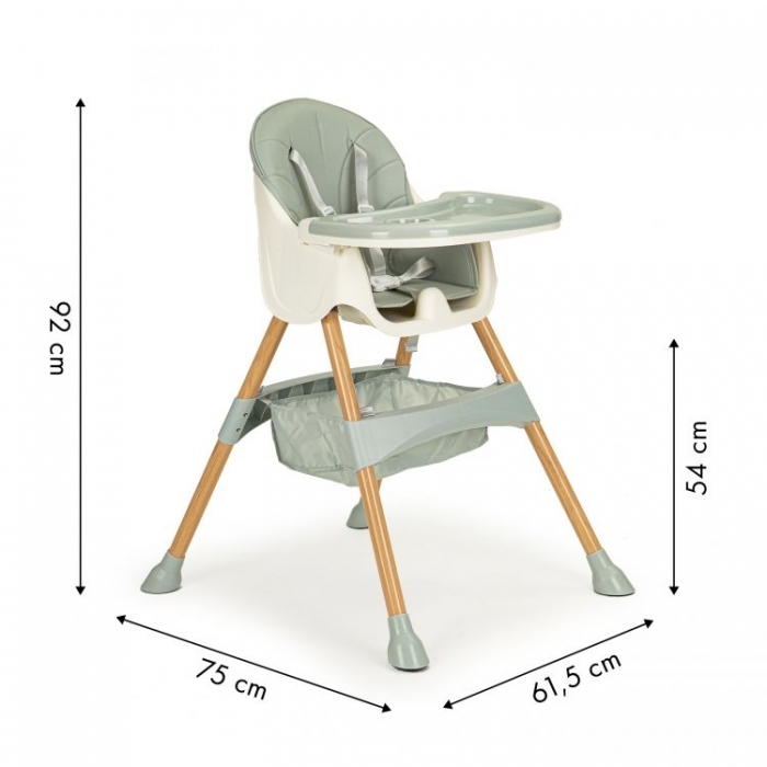 Scaun de masa 2 in 1 Ecotoys HC-823S - Azure