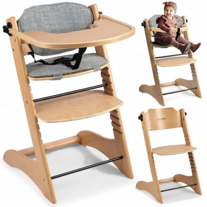 Scaun de masa din lemn Ricokids Loni - Maro