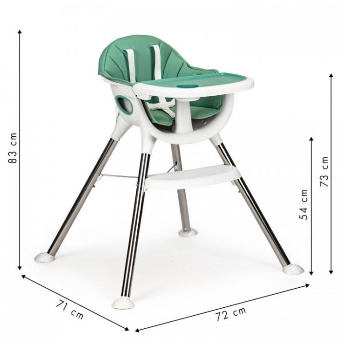 Scaun de masa Ecotoys DBC02 - Verde